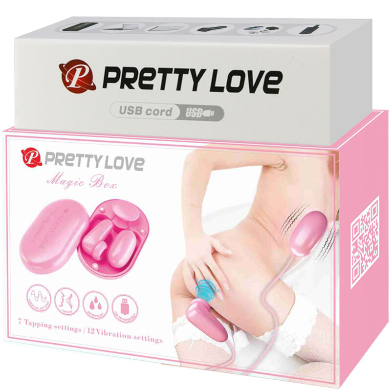 PRETTY LOVE - MAGIC BOX BALA VIBRATÓRIA E ESTIMULADOR ROSA