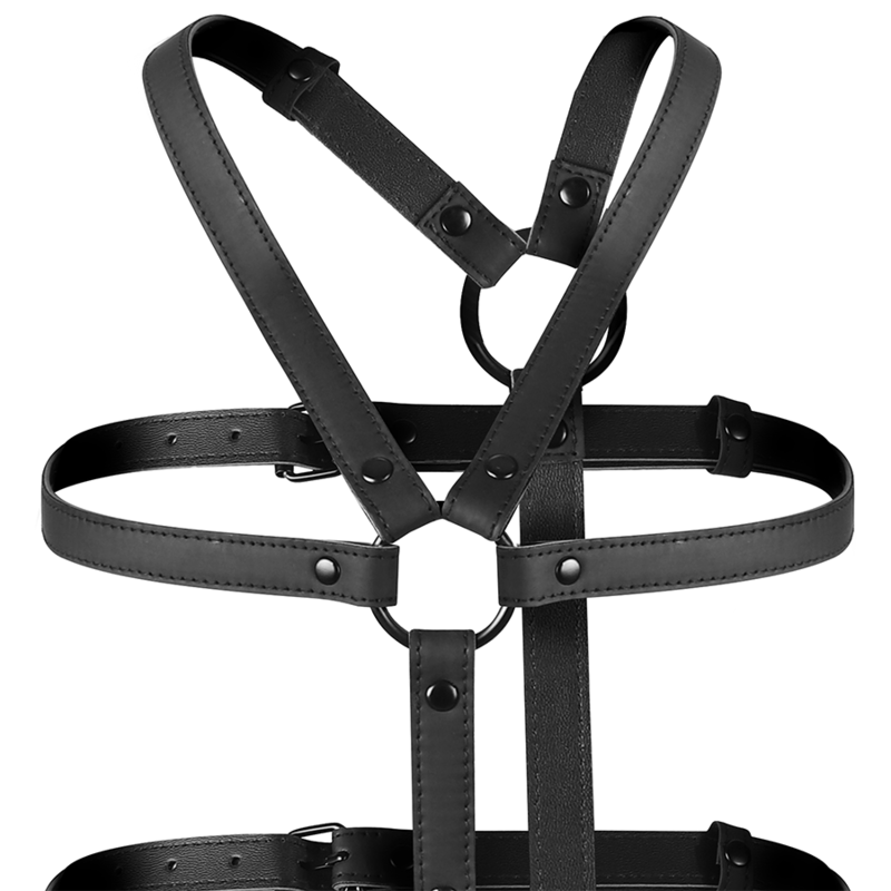 FETISH BONDAGE SUMISIVO - ARNÊS AJUSTÁVEL TORSO E BRAÇOS