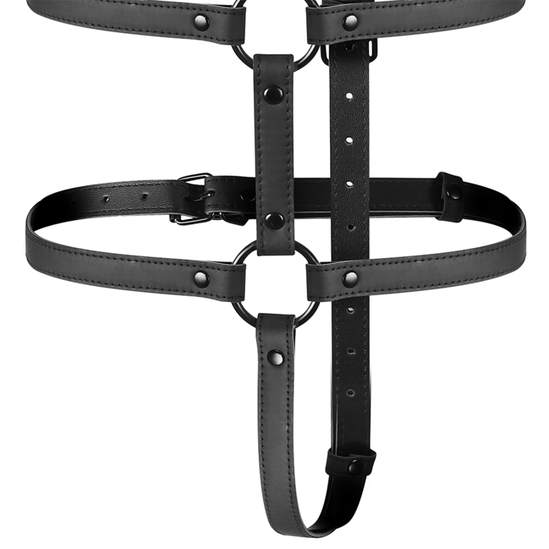 FETISH BONDAGE SUMISIVO - ARNÊS AJUSTÁVEL TORSO E BRAÇOS
