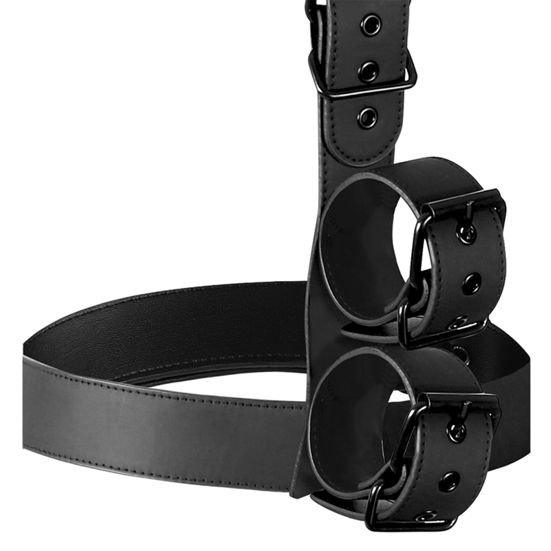 FETISH SUBMISSIVE BONDAGE - CONJUNTO DE SUJECÇÃO PARA CORPO, PESCOÇO E PULSOS