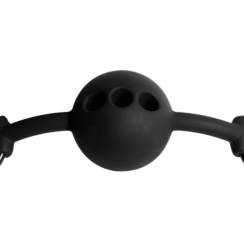 FETISH BONDAGE SUMISIVO - MORDAÇA DE BOLA DE SILICONE RESPIRÁVEL