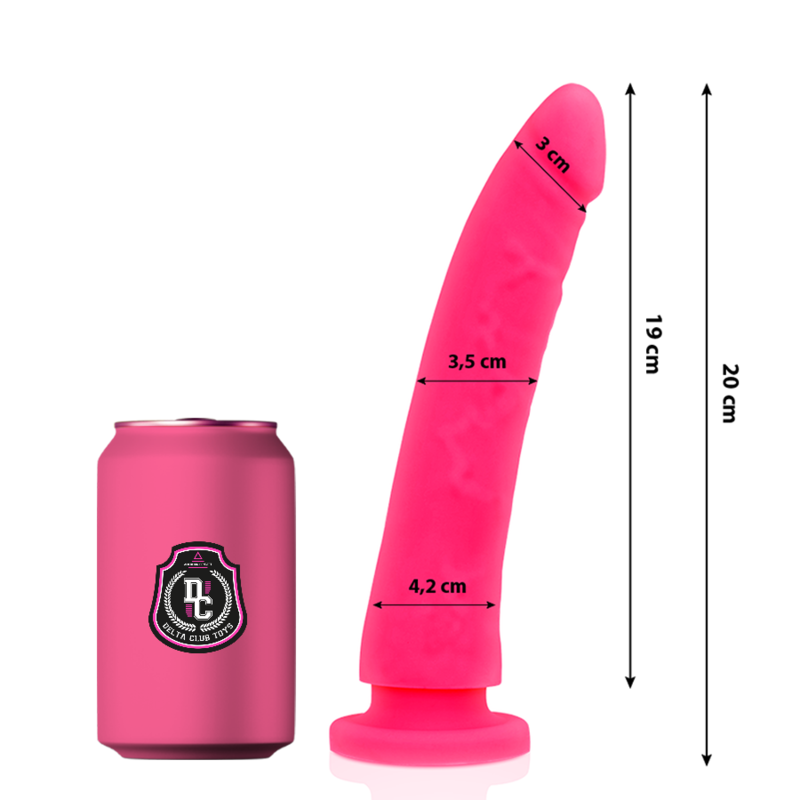 Delta Club - Toys Consolador Médico Rosa Silicona 20 Cm O 4 Cm