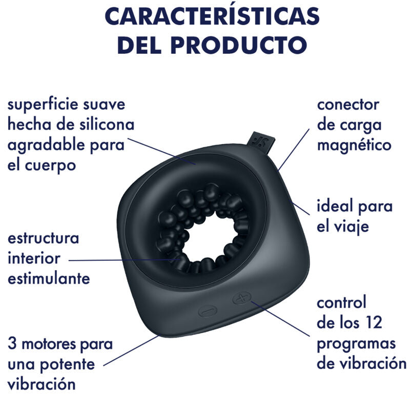 SATISFYER - ANILLO MASTURBADOR Y VIBRADOR