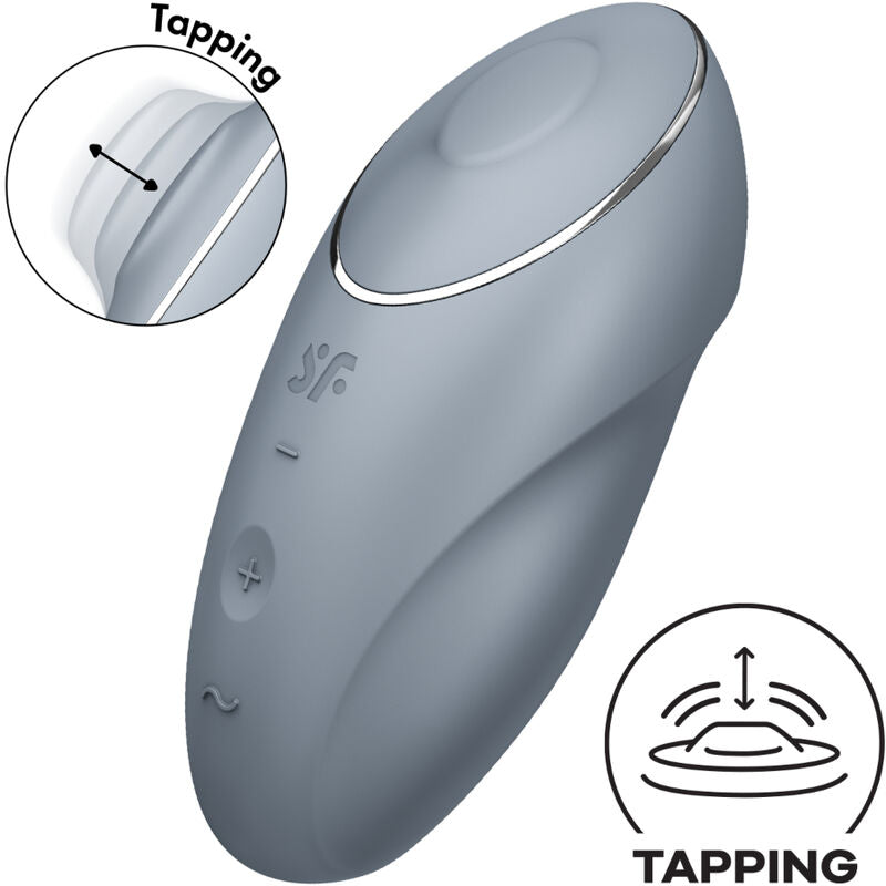 Satisfyer Tap &amp; Climax 1 Vibrador Lay-On Rojo