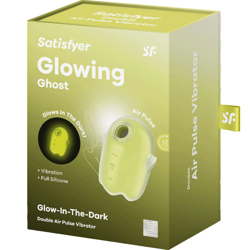 Satisfyer - Glowing Ghost Air Pulse y Vibrador Amarelo