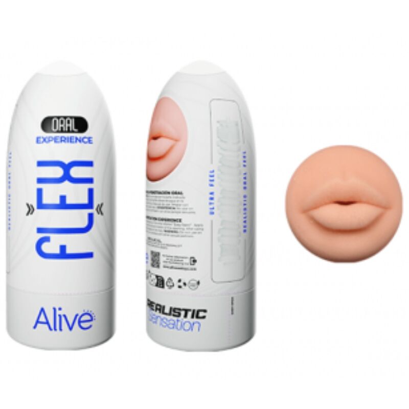 Alive - Flex Masturbador Masculino Oral Tamanho M