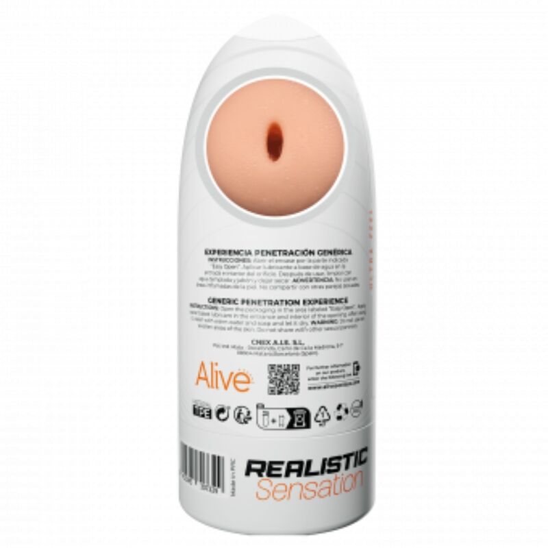 Alive - Flex Masturbador Masculino Genérico Tamanho M