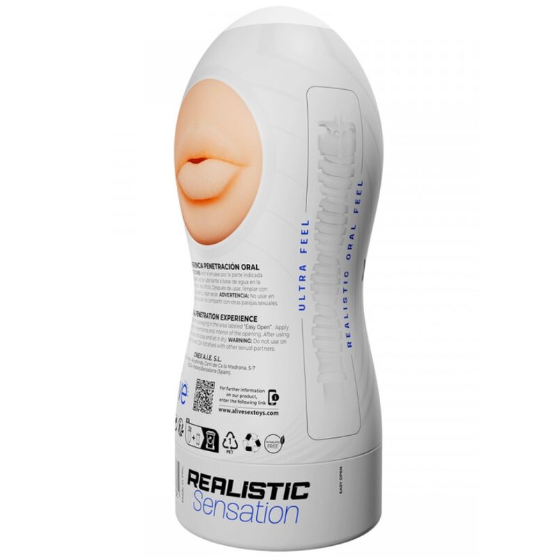 Alive - Maxi Flex Masturbador Masculino Oral Tamanho L