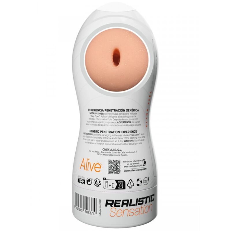 Alive - Maxi Flex Masturbador Masculino Genérico Tamanho L