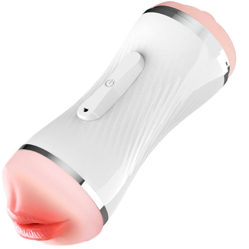 ARMONY - MASTURBADOR VIBRADOR DUPLO VAGINA Y BOCA BRANCO