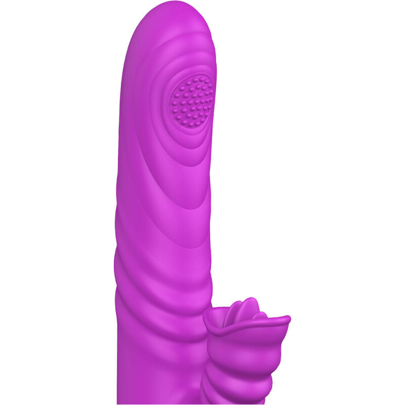 Armony - Vibrador Multifuncional Angelia Com Língua Estimulante Efeito Calor Violeta