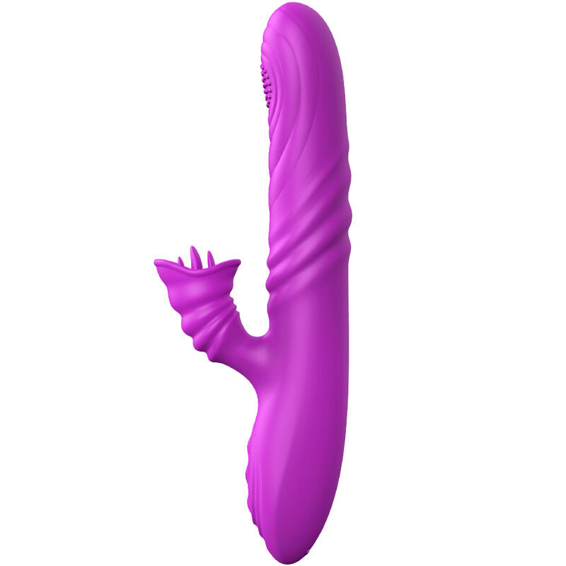 Armony - Vibrador Multifuncional Angelia Com Língua Estimulante Efeito Calor Violeta
