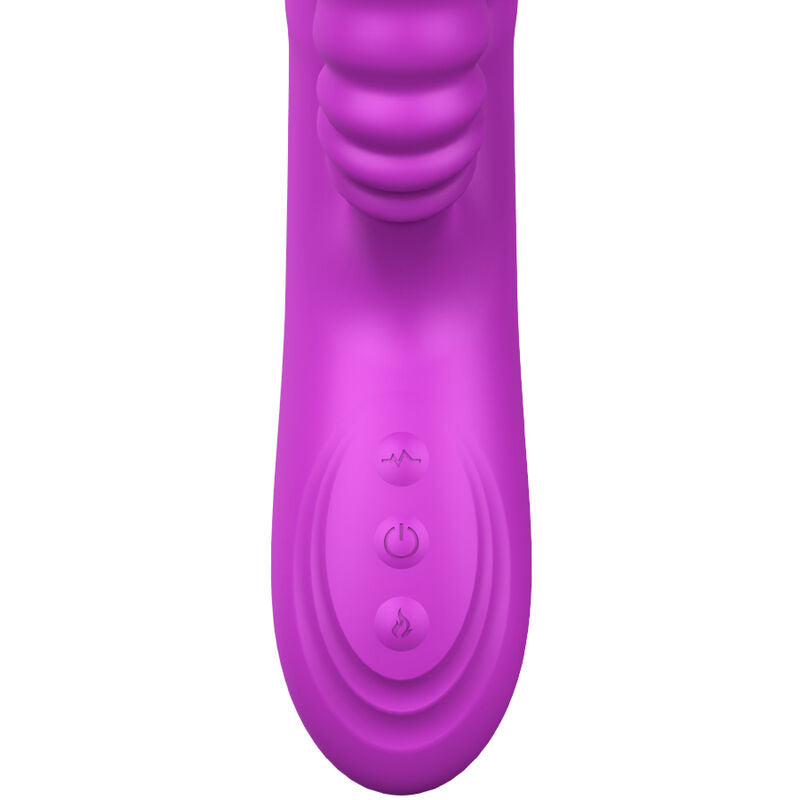 Armony Angelia Vibrador Multifuncional Língua Dupla Efeito de Calor Violeta