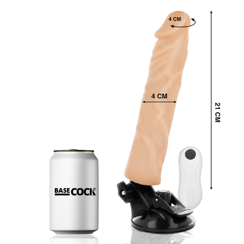 Vibrador Realístico Control Remoto Natural 21 Cm 4 Cm