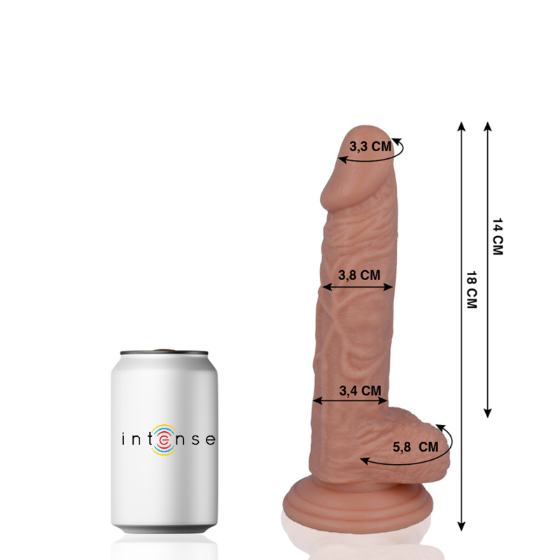 MR INTENSE - 11 DILDO REALISTA 18 CM x 3.8 CM - Sex Shop Sexy