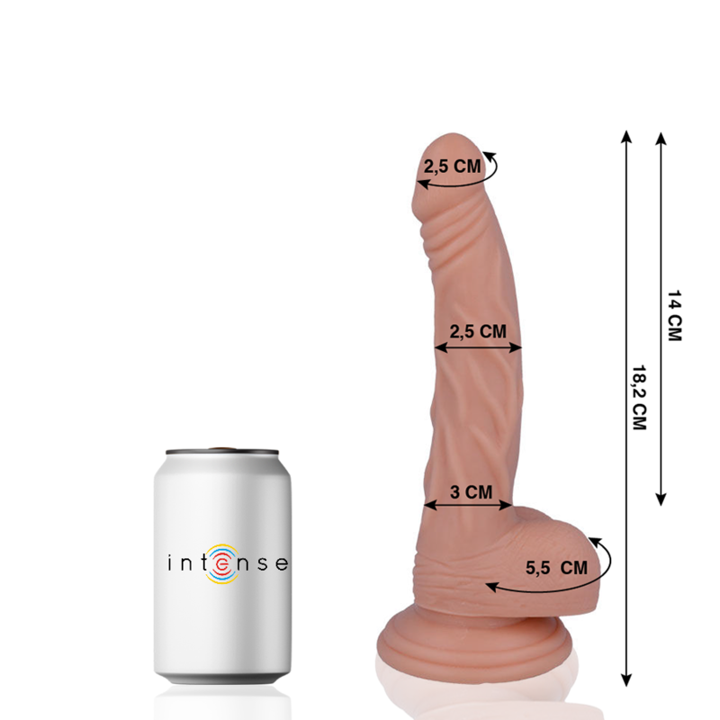 MR INTENSE - 12 DILDO REALISTA 18.2 CM x 2.5 CM - Sex Shop Sexy