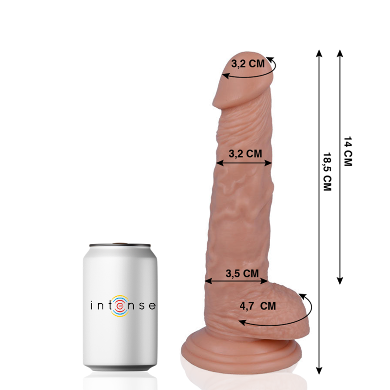 MR INTENSE - 13 DILDO REALISTA 18.5 CM x 3.2 CM - Sex Shop Sexy