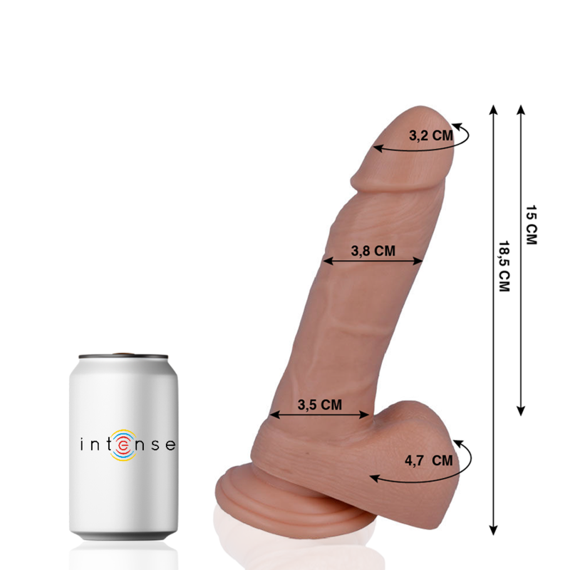 MR INTENSE - 14 DILDO REALISTA 18.5 CM x 3.8 CM - Sex Shop Sexy