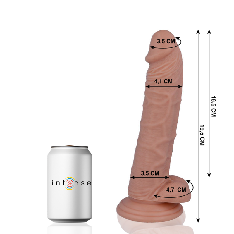MR INTENSE - 15 DILDO REALISTA 19.5 CM x 4.1 CM - Sex Shop Sexy