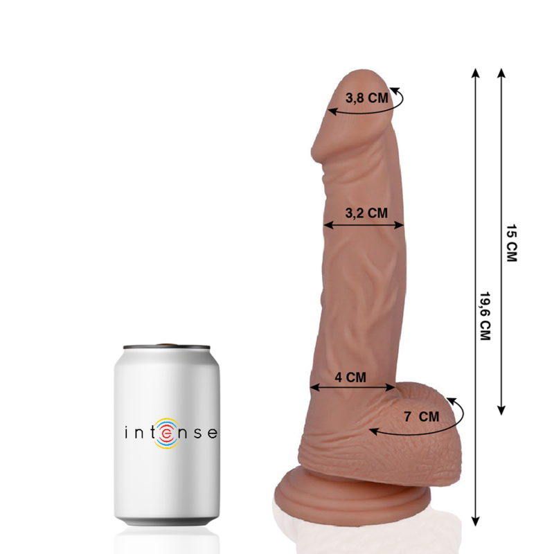 MR INTENSE - 16 DILDO REALISTA 19.6 CM x 3.2 CM - Sex Shop Sexy