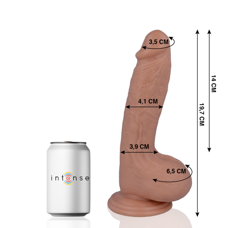 MR INTENSE - 17 DILDO REALISTA 19.7 CM x 4.1 CM - Sex Shop Sexy