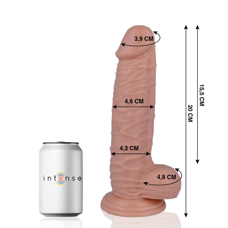MR INTENSE - 20 DILDO REALISTA 20 CM x 4.6 CM - Sex Shop Sexy