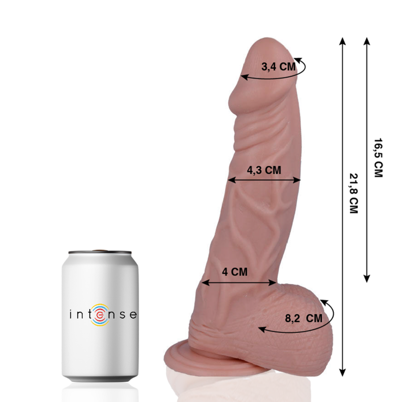 MR INTENSE - 25 DILDO REALISTA 21.8 CM x 4.3 CM - Sex Shop Sexy