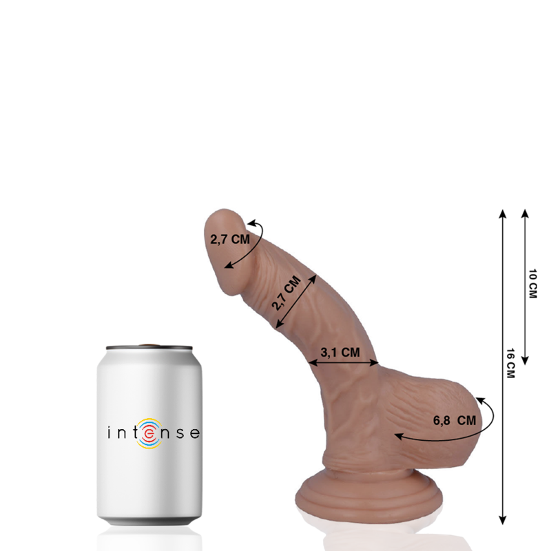 MR INTENSE - 2 DILDO REALISTA 16 CM x 2.7 CM - Sex Shop Sexy