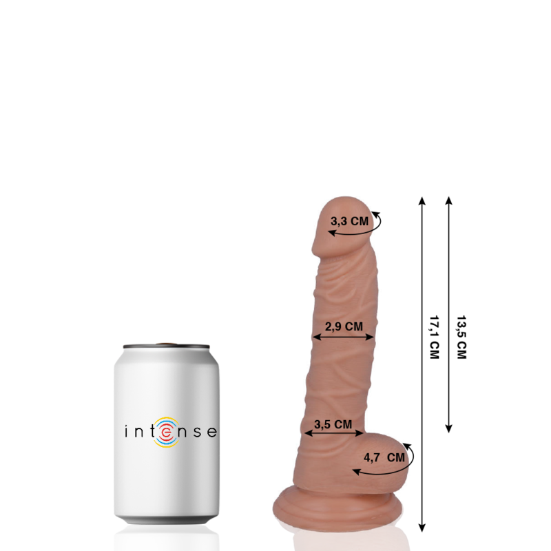 MR INTENSE - 7 DILDO REALISTA 17.1 CM x 2.9 CM - Sex Shop Sexy