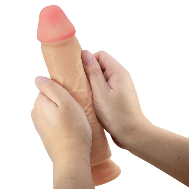 PRETTY LOVE - SLIDING SKIN SERIES DILDO REALISTA COM VENTOSA PELE DESLIZANTE NATURAL 23,4 CM