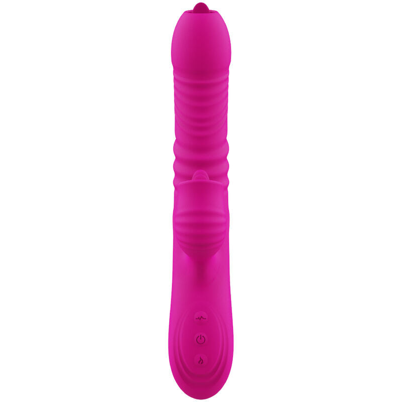 Armony - Fanny Multifuncional Vibrador de Lengua Dupla Fúcsia Efeito Calor