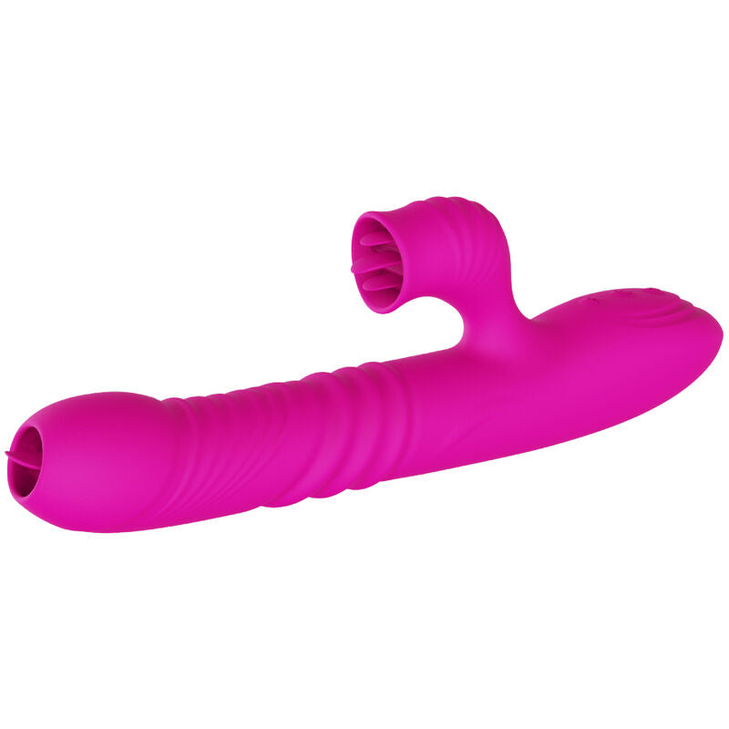 Armony - Fanny Multifuncional Vibrador de Lengua Dupla Fúcsia Efeito Calor