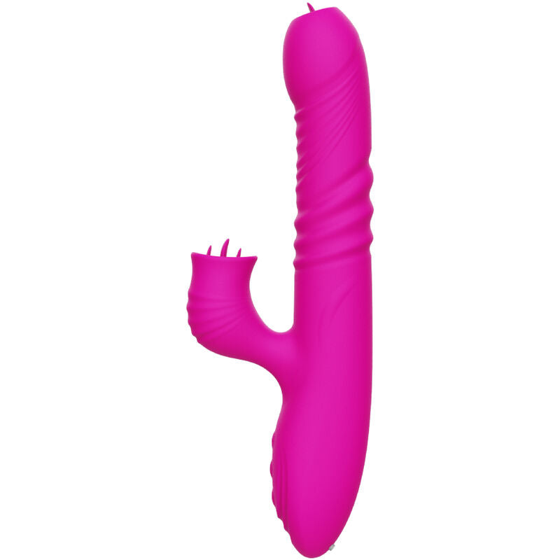 Armony - Fanny Multifuncional Vibrador de Lengua Dupla Fúcsia Efeito Calor