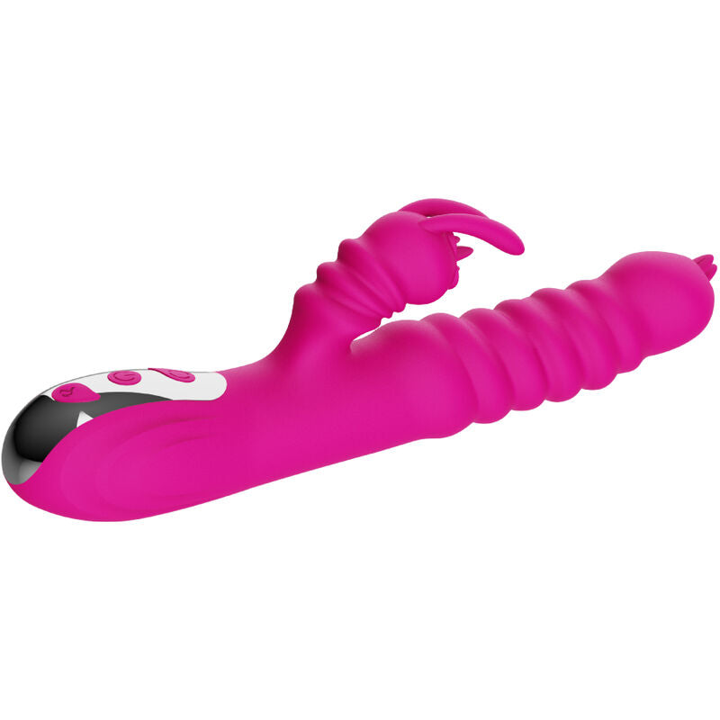 Armony - Vibrador Multifuncional de Lengua Dupla de Coelho Fúcsia Efeito de Calor