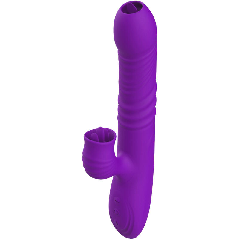 Armony - Vibrador De Coelho Totalmente G Spot Com Efeito De Calor Violeta De Língua Estimulante