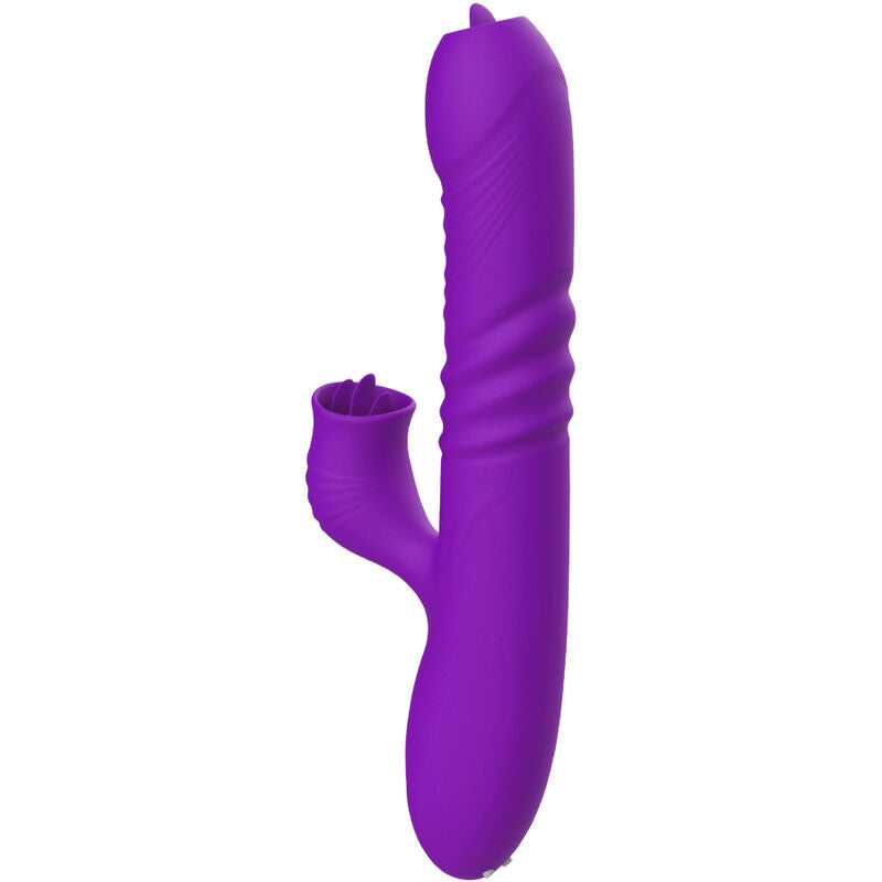 Armony - Vibrador De Coelho Totalmente G Spot Com Efeito De Calor Violeta De Língua Estimulante