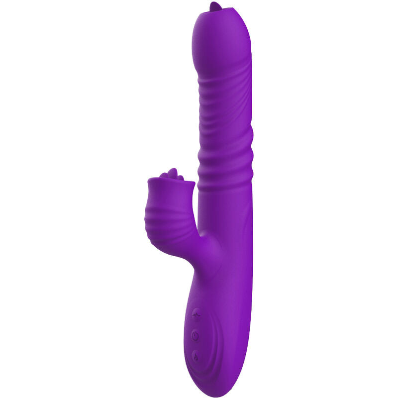 Armony - Vibrador De Coelho Totalmente G Spot Com Efeito De Calor Violeta De Língua Estimulante