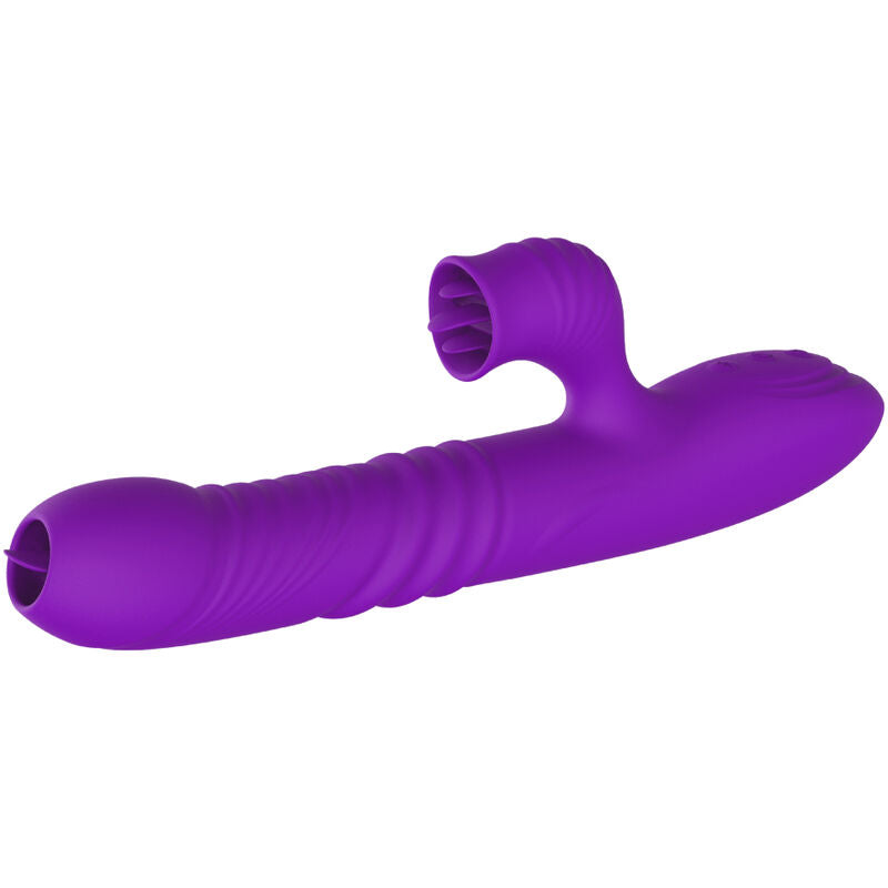 Armony - Vibrador De Coelho Totalmente G Spot Com Efeito De Calor Violeta De Língua Estimulante