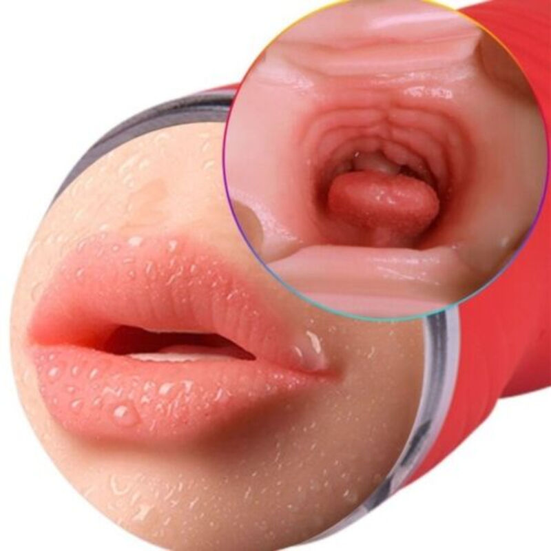 ARMONY - MASTURBADOR DUPLO VAGINA Y BOCA VERMELHA