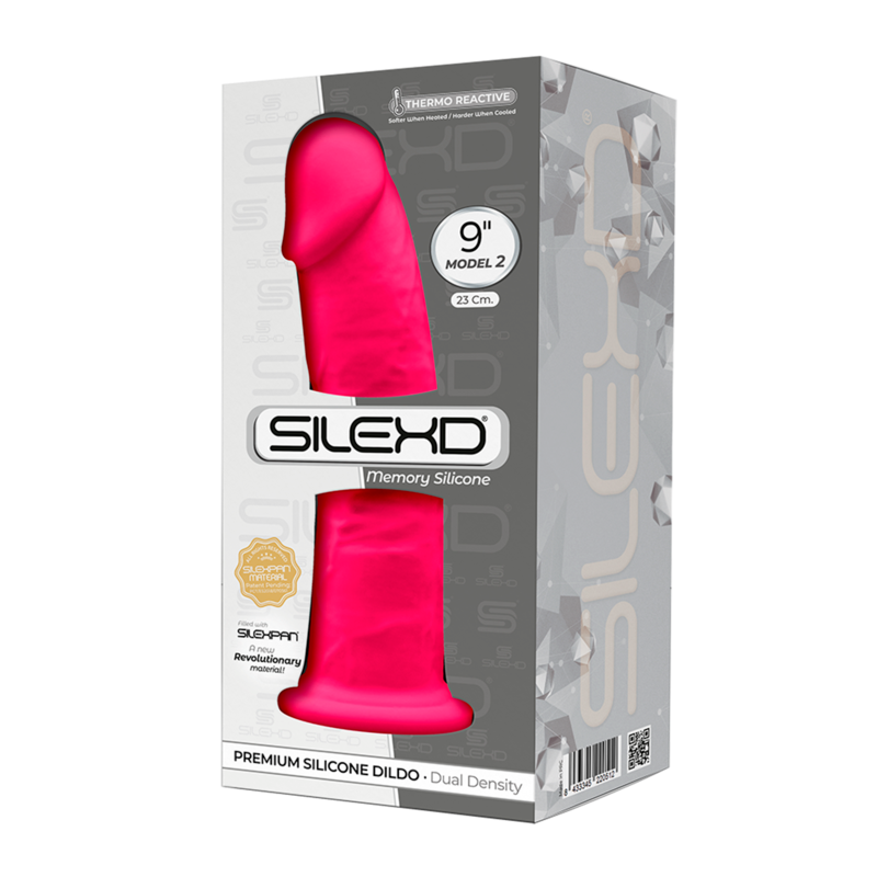 SILEXD - MODELO 2 PÊNIS REALISTA PREMIUM SILEXPAN SILICONA FÚCSIA 23 CM