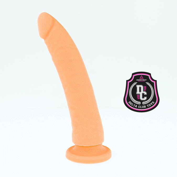 DELTA CLUB - JUGUETES DILDO MÉDICO SILICONA NATURAL 23 CM -O- 4.5 CM