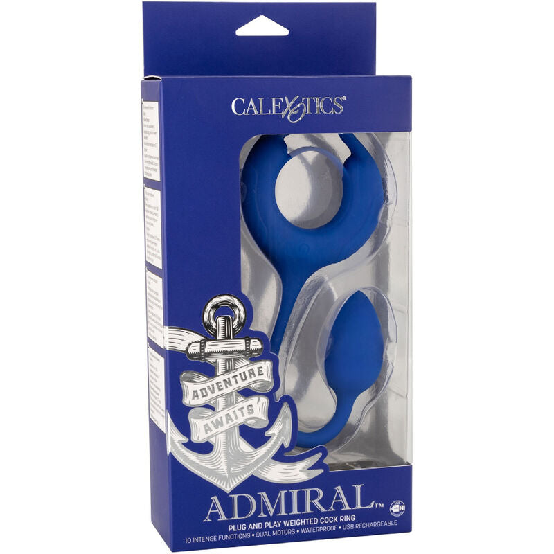 CALEXOTICS - ALMIRANTE ANEL DE PENIS PONDERADO AZUL