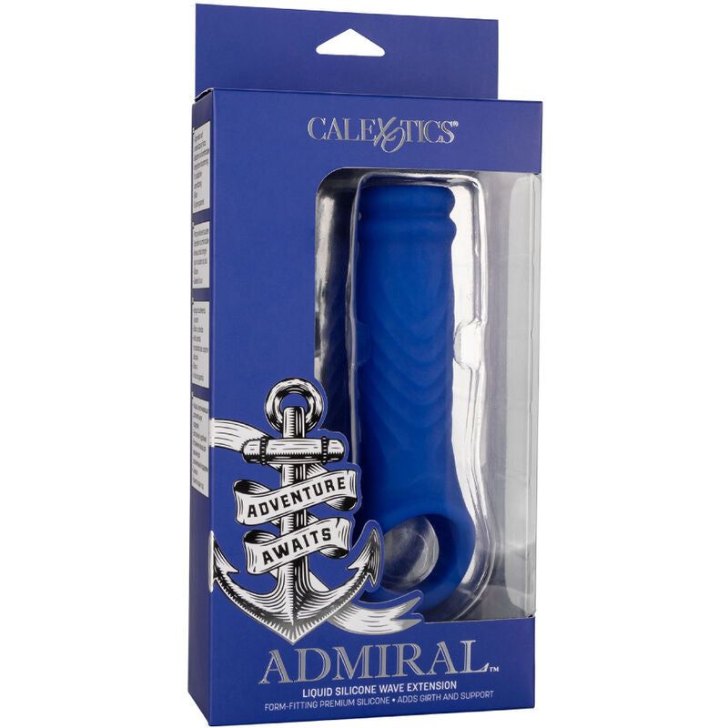 CALEXOTICS - ADMIRAL WAVE PENIS COVER LÍQUIDO SILICONA AZUL
