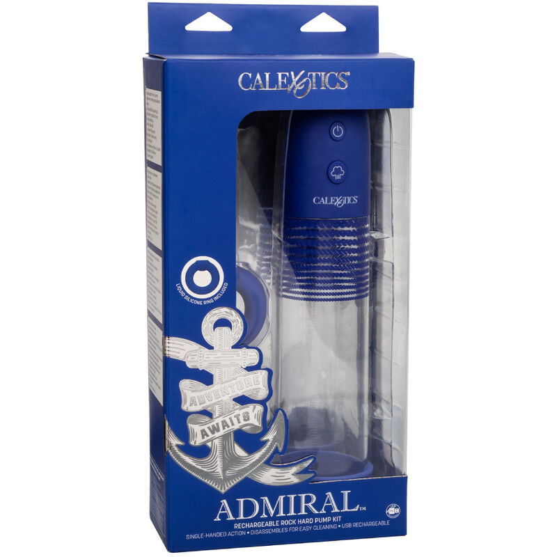 CALEXOTICS - ADMIRAL KIT BOMBA DE EREÇÃO RECARREGÁVEL