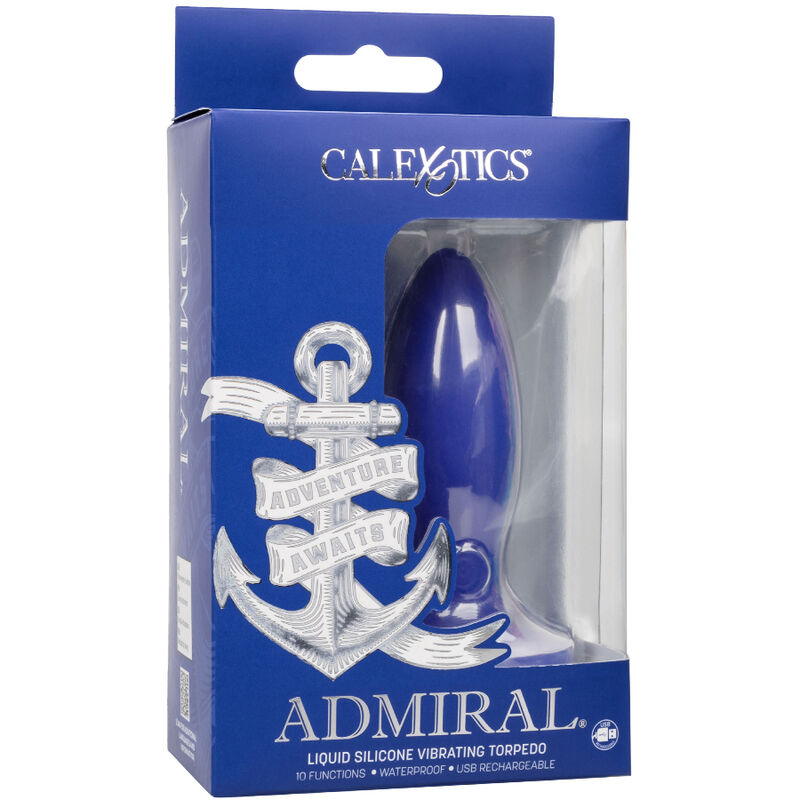 CALEXOTICS - ADMIRAL VIBRADOR TORPEDO PLUG ANAL AZUL