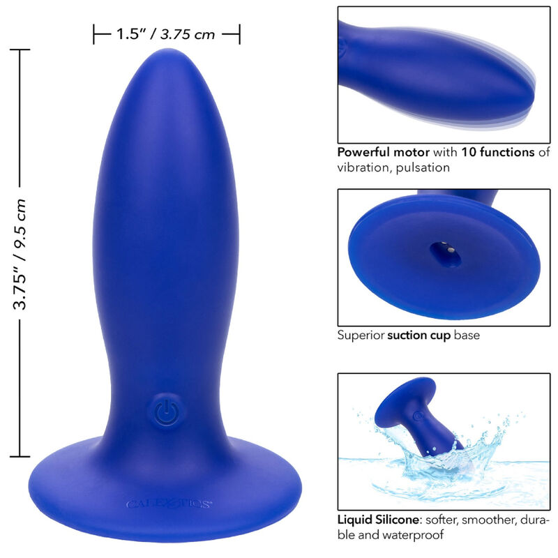 CALEXOTICS - ADMIRAL VIBRADOR TORPEDO PLUG ANAL AZUL