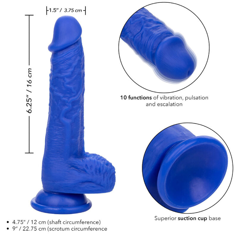 CALEXOTICS - ADMIRAL SAILOR DILDO REALISTA VIBRADOR AZUL