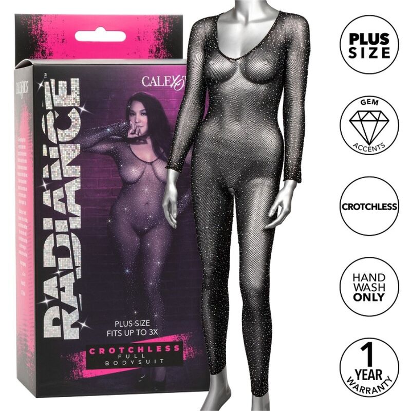 CALEXOTICS - BODY RADIANCE COMPLETO SIN ENTREPIERNA TALLA GRANDE
