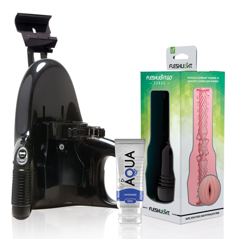 FLESHLIGHT - GO PINK LADY SURGE VAGINA + LANÇAMENTO UNIVERSAL + LUBRIFICANTE AQUA CALIDAD 50 ML