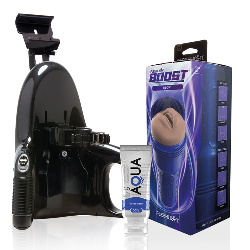 FLESHLIGHT - BLOW LM FLESH RP + LANÇAMENTO UNIVERSAL + LUBRIFICANTE AQUA CALIDAD 50 ML